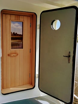 Sauna on the back deck