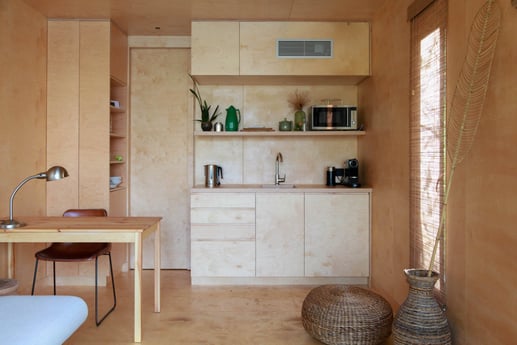 Inside our tiny house