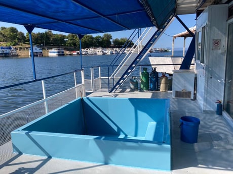 The lower deck swimming pool