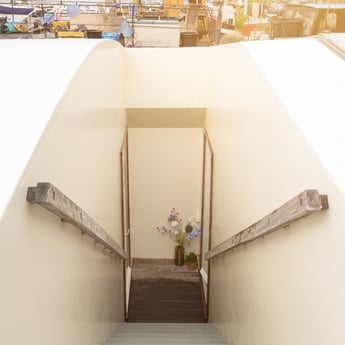 Treppe zu Ihrer privaten Bootssuite mit eigenem Eingang