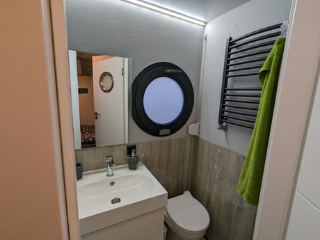 Bathroom with toilet and shower