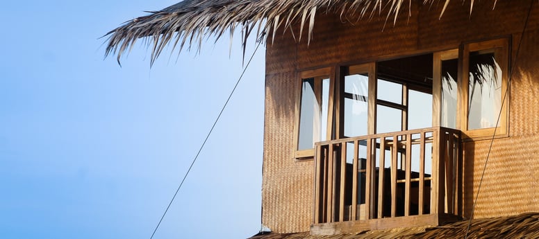 View on the spacious bedrooms with French balconies.