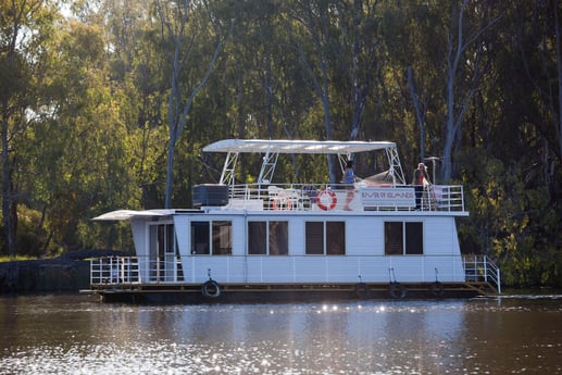 Das Murray River Houseboat in seiner ganzen Schönheit.