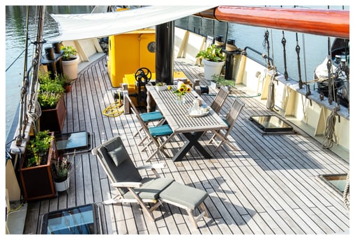 La gran terraza.