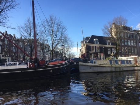 view from the houseboat