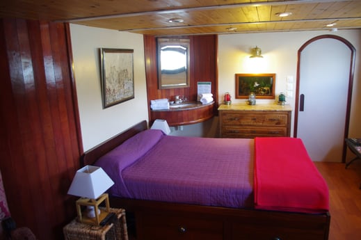 Das Schlafzimmer des Kapitäns.