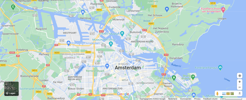 Mapa Broek in Waterland / Ámsterdam