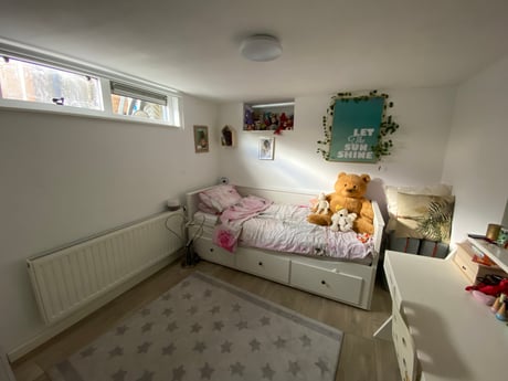 Slaapkamer 3. 1 eenpersoonsbed welke kan worden uitgeklapt tot 2 eenpersoonsbedden.