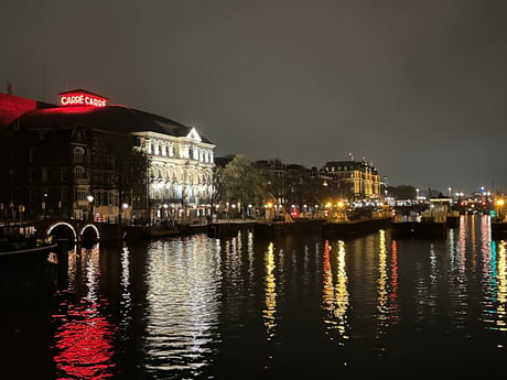 Carré Theatre as seen from the Bridge