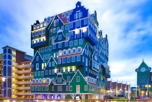 The iconic townhall of Zaandam, next to Amsterdam