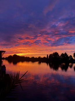 Sunset views from the deck