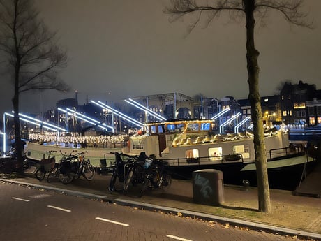 Christmas lights during Amsterdam Light Festival 2022