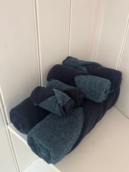 Plenty of towels are provided