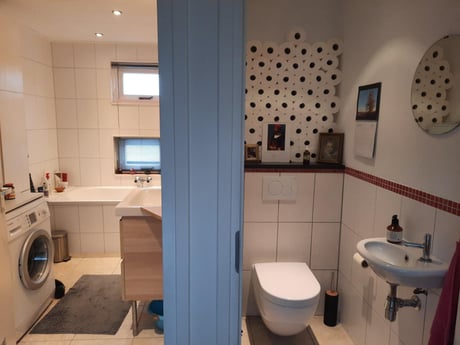 Badkamer en toilet.