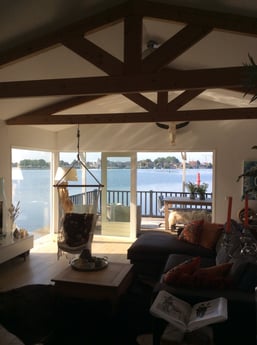 Salon avec superbe vue
