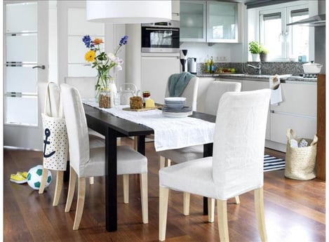The dining area