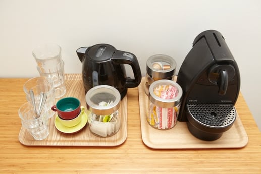 Café y té gratis