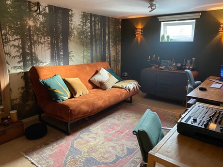 The forest room with sleeping couch