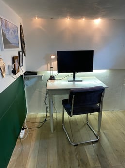 Zweites Schlafzimmer – wie ein Arbeitszimmer eingerichtet