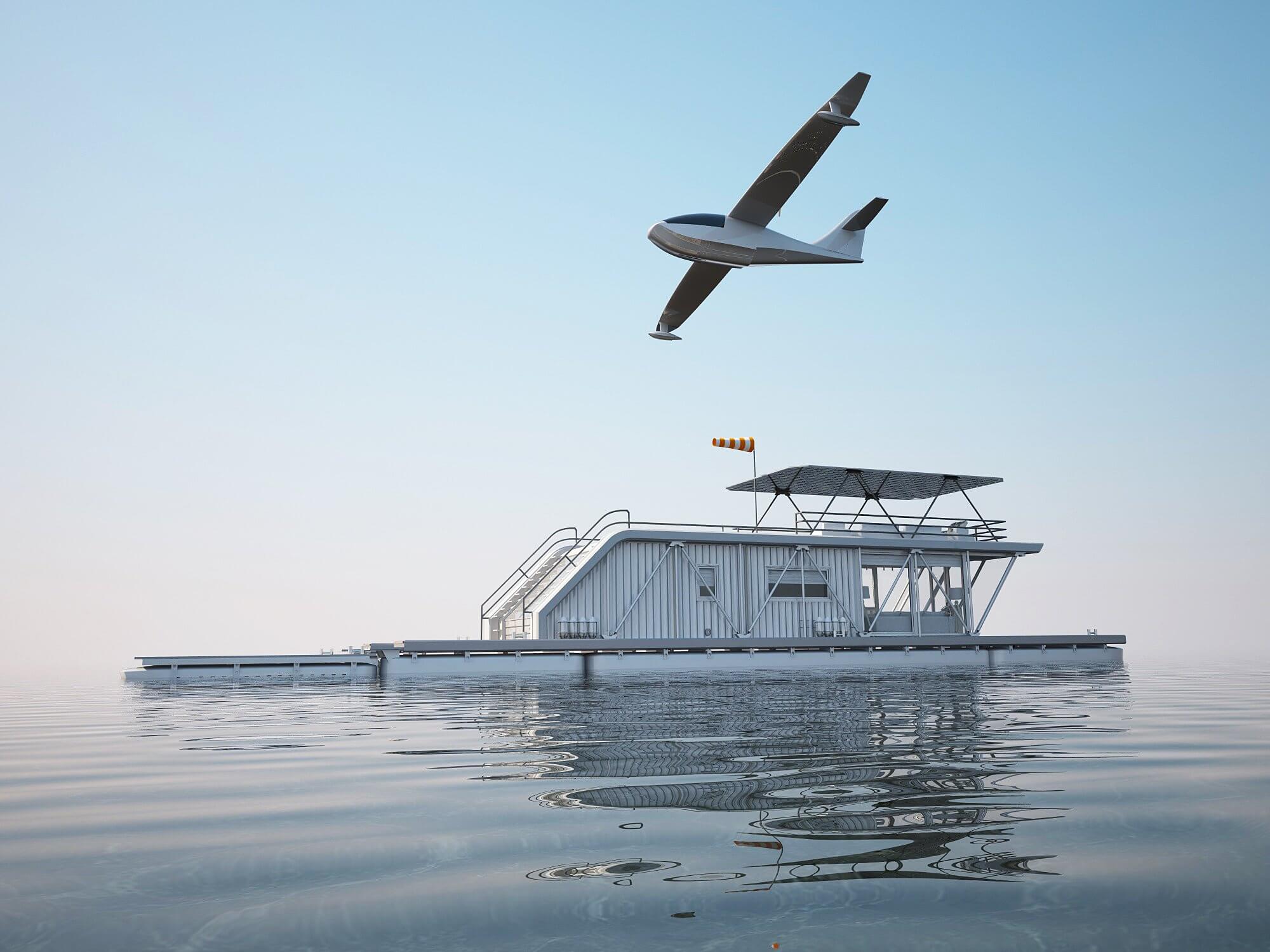 The sky is the limit with this houseboat aquaplane combination
