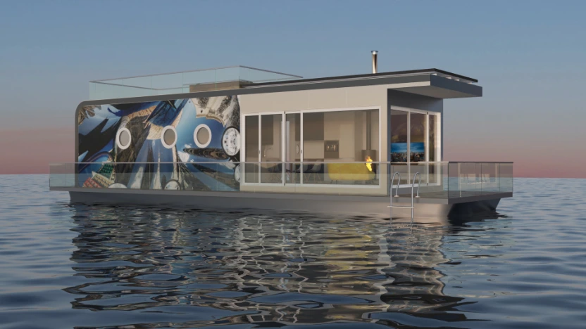 Luxuriöses, maßgeschneidertes Hausboot – Luxusnavode
