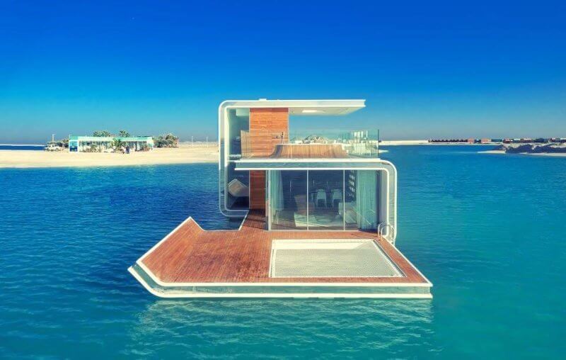 Casa flotante Dubai Caballito de mar flotante
