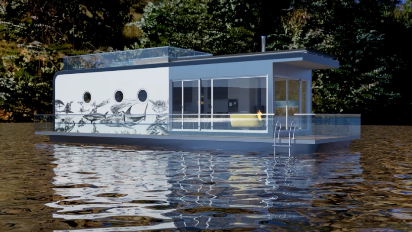 Luxuriöses, maßgeschneidertes Hausboot 1 – Luxusnavode