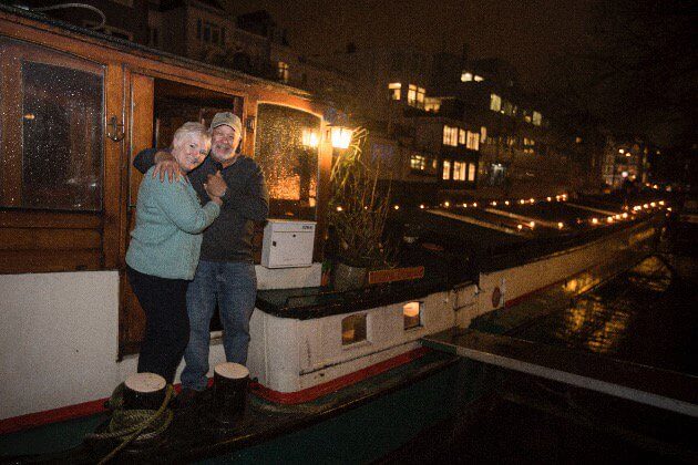 Bobbi and Nick love their houseboat